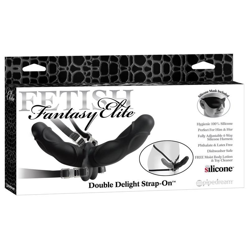 Fetish Fantaset Elite harnais de double Deleite noir