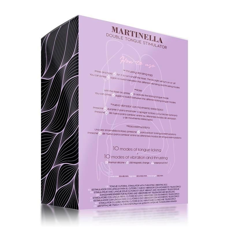 Martinelle langue Stimuladora Clítoris et oeuf avec Thrusting