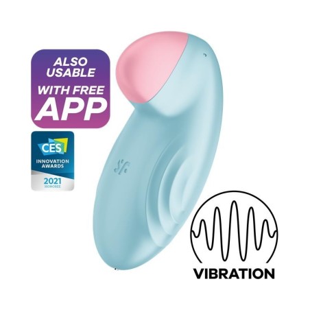 Tropical Tip avec l'application Satisfyer Connect Light Blue