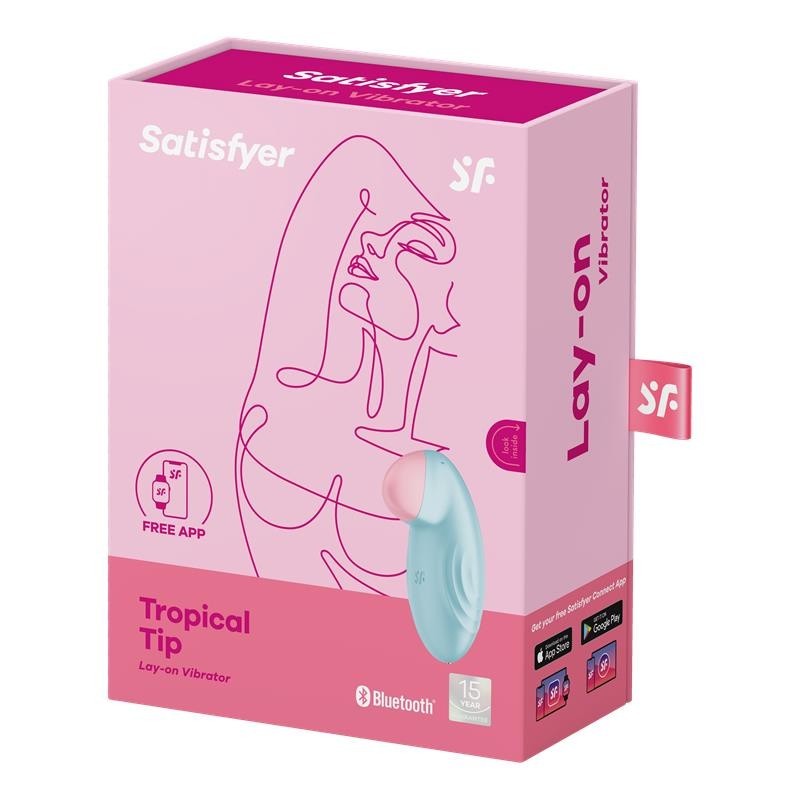 Tropical Tip avec l'application Satisfyer Connect Light Blue
