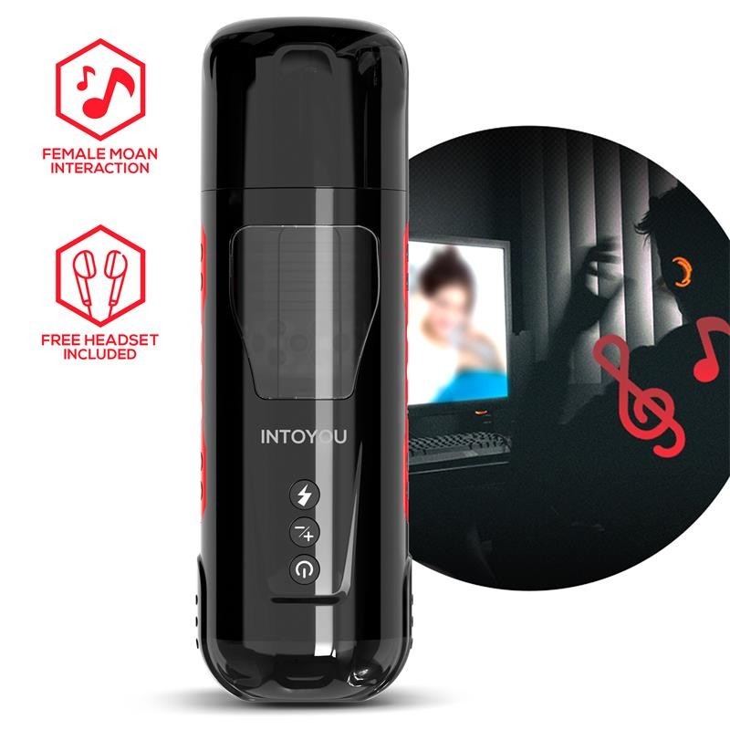 Pyro Masturbateur Advanced avec poussée, rotation et gemmes