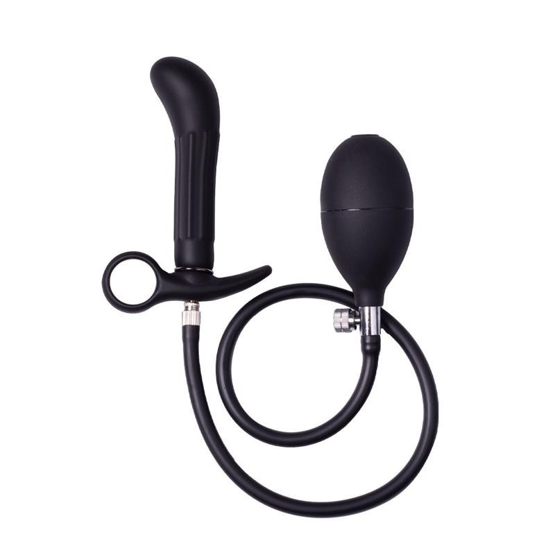 Plug Anal Gonflable avec pompe noir