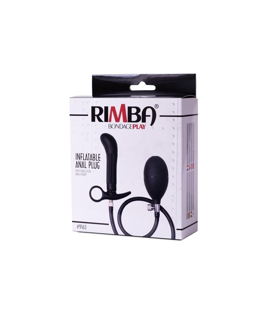 Plug Anal Gonflable avec pompe noir