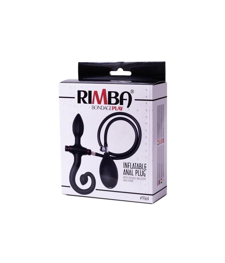 Plug Anal Gonflable avec pompe noir