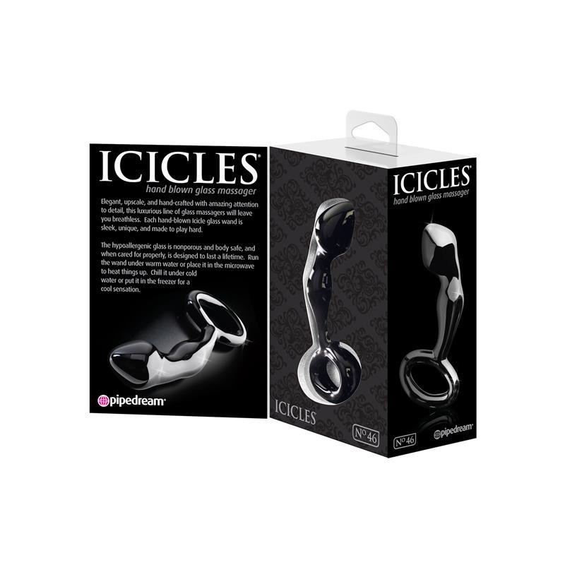 Plug anal Icicles n° 46 couleur noir