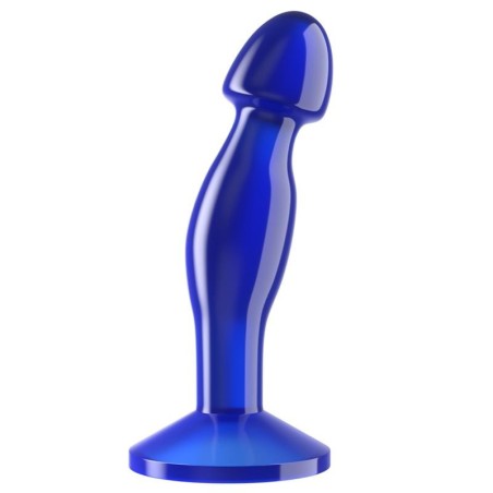 Plug Anal Flawless Bleu Transparent 6.5