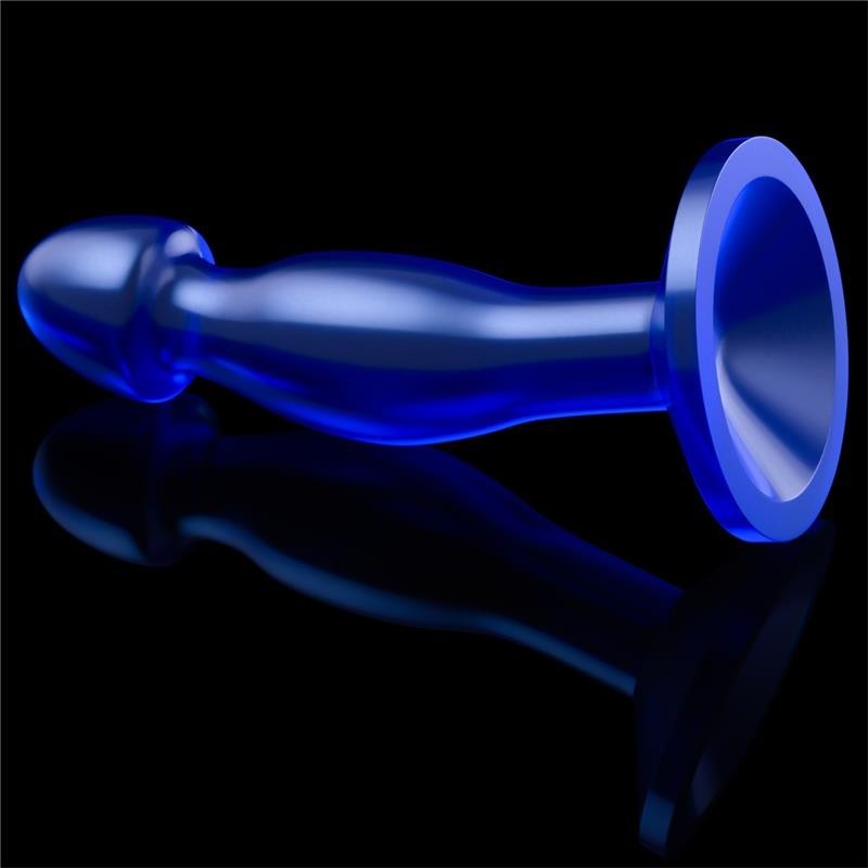 Plug Anal Flawless Bleu Transparent 6.5
