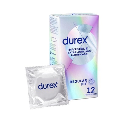 préservatifs Durex Invisible Extra lubrification x12