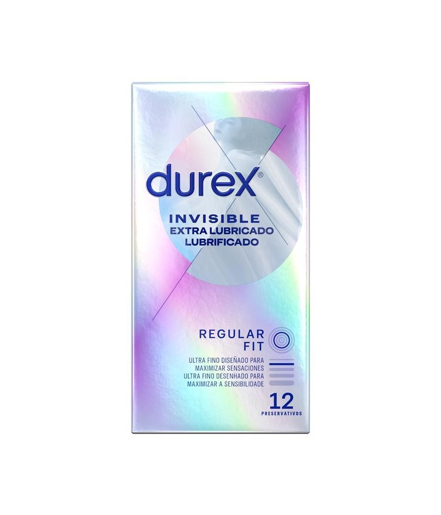 préservatifs Durex Invisible Extra lubrification x12