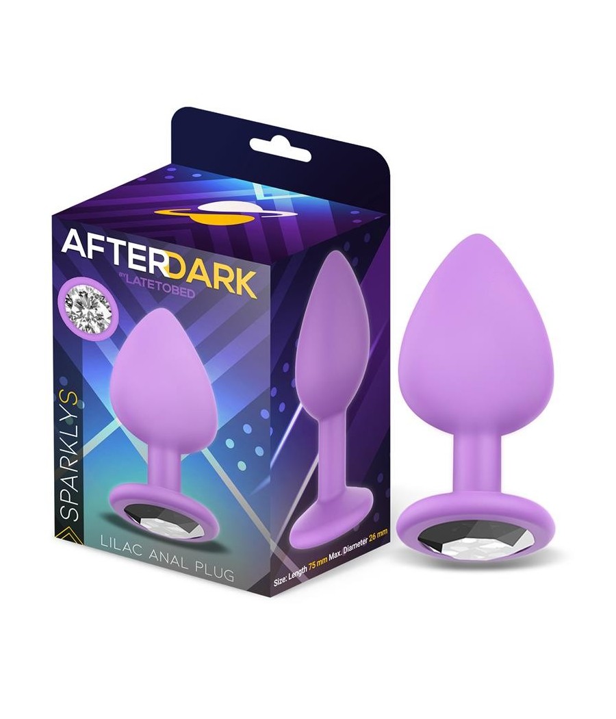Sparklet Plug Anal Silicone Taille S Lilas