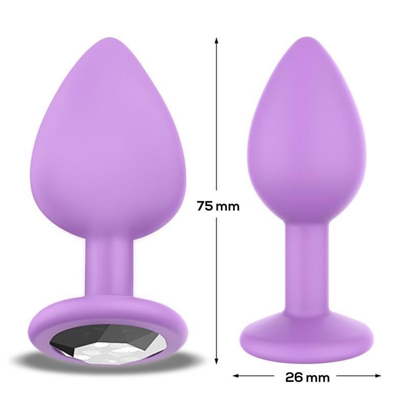 Sparklet Plug Anal Silicone Taille S Lilas