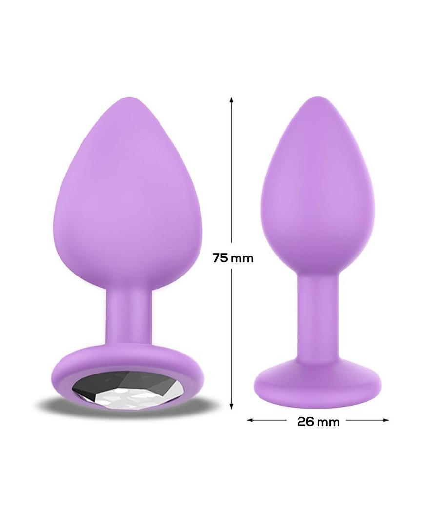 Sparklet Plug Anal Silicone Taille S Lilas