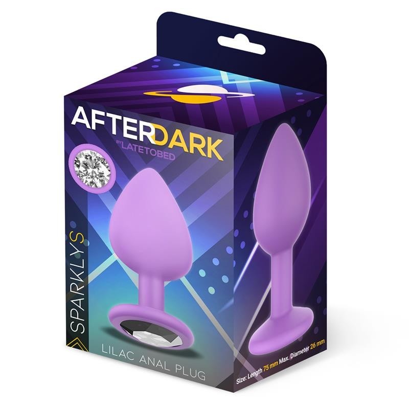 Sparklet Plug Anal Silicone Taille S Lilas
