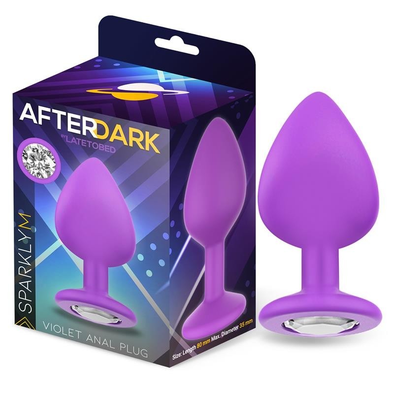 Sparklet Plug Anal Silicone Taille M Violet