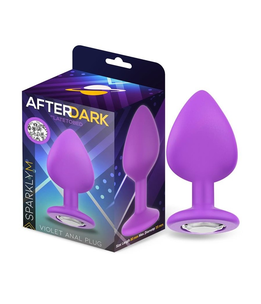Sparklet Plug Anal Silicone Taille M Violet