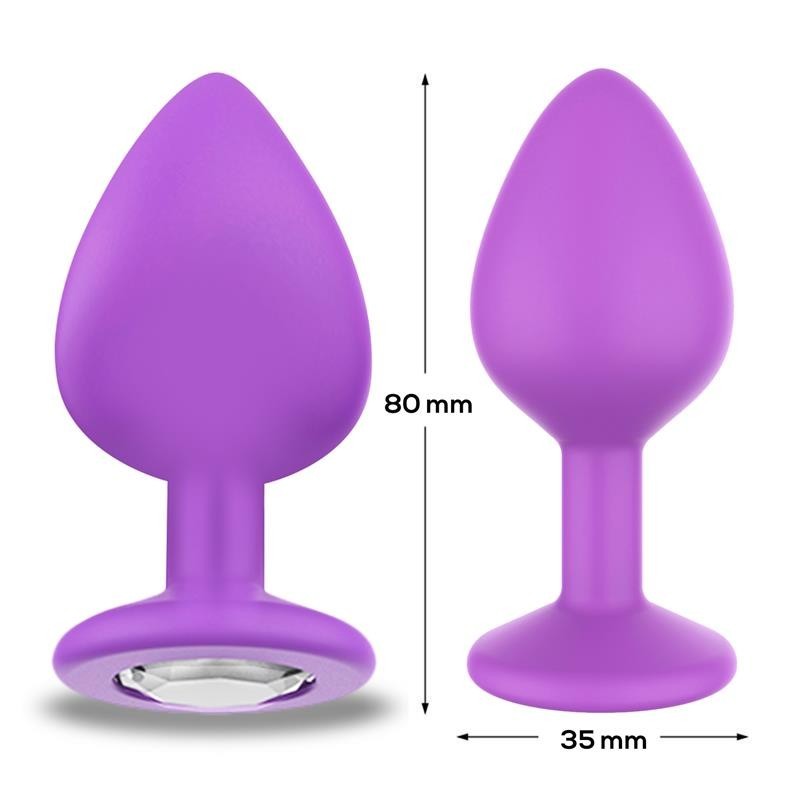 Sparklet Plug Anal Silicone Taille M Violet