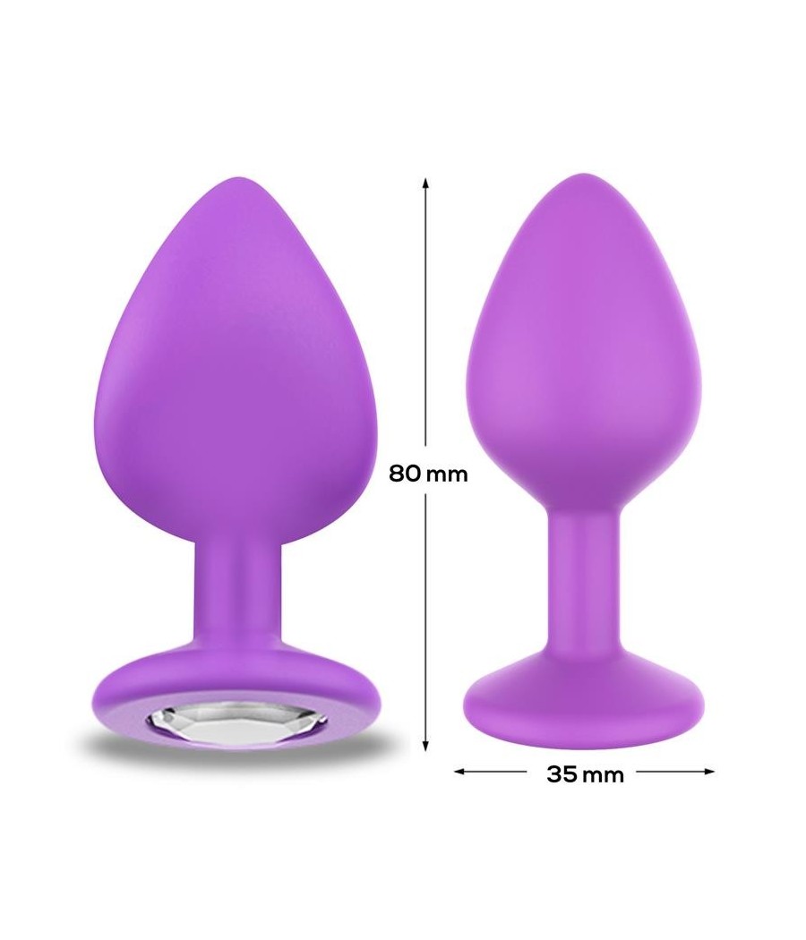 Sparklet Plug Anal Silicone Taille M Violet