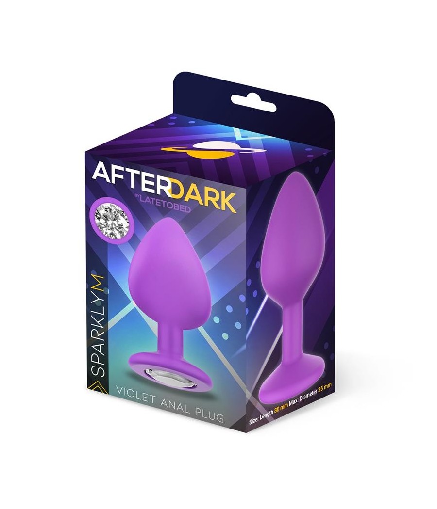 Sparklet Plug Anal Silicone Taille M Violet