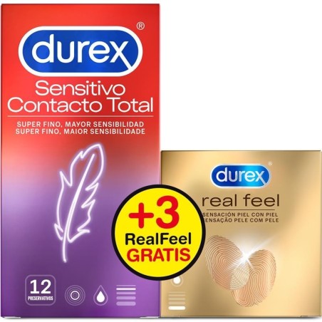 Pack contact Total 12 uds et Real Feel 3u uds