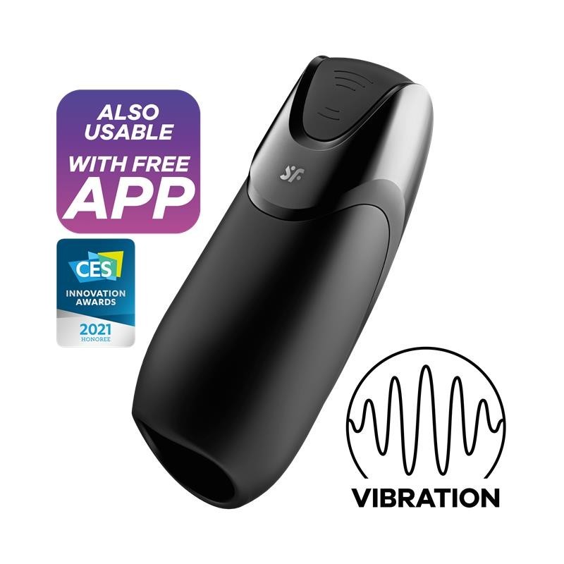 Masturbateur pour homme vibrant et application Satisfyer Connect