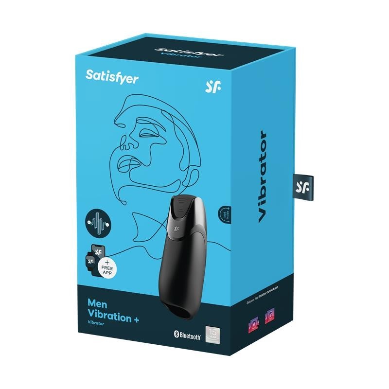 Masturbateur pour homme vibrant et application Satisfyer Connect