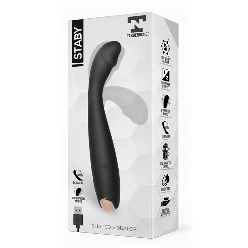 Stabet Vibromasseur silicone Flexible-Bendable