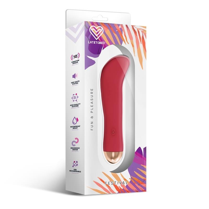 Ragon stimulateur 10 vitessees rouge Rouille