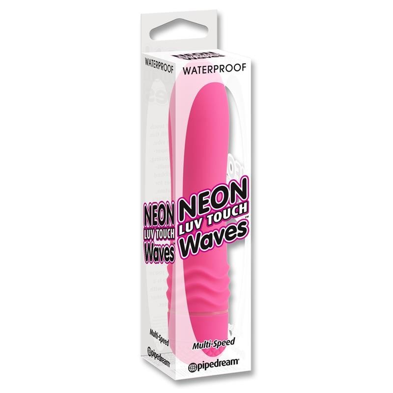 Vibromasseur Néon Luv Touch Waves Rose