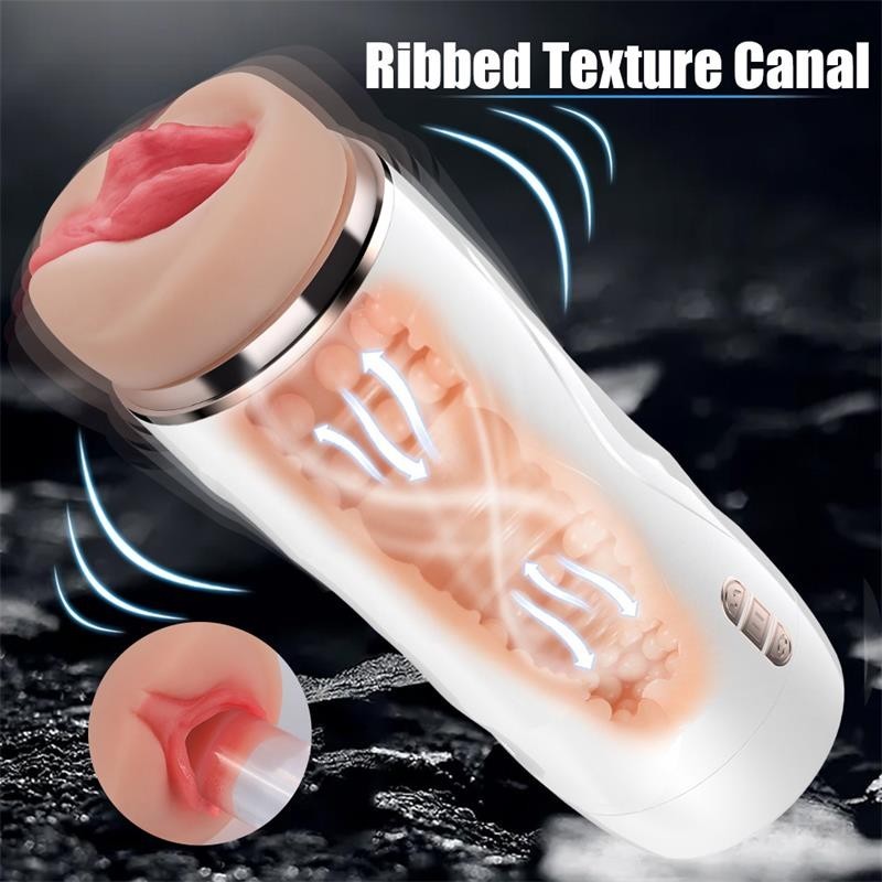 Riley Masturbateur masculin vibrant et succion automatiques