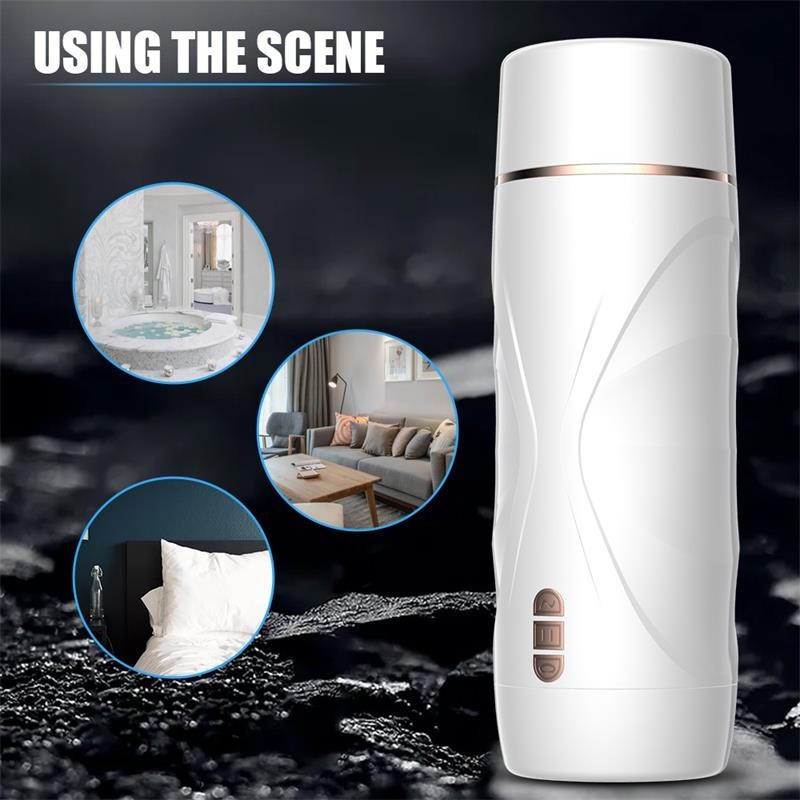 Riley Masturbateur masculin vibrant et succion automatiques