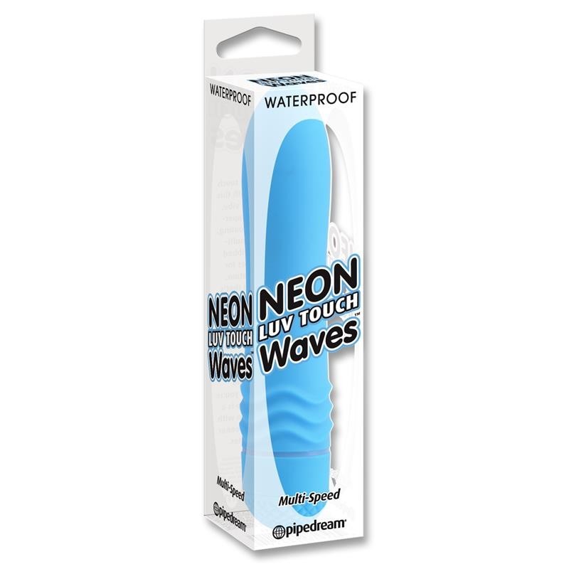 Vibromasseur Néon Luv Touch Waves Bleu
