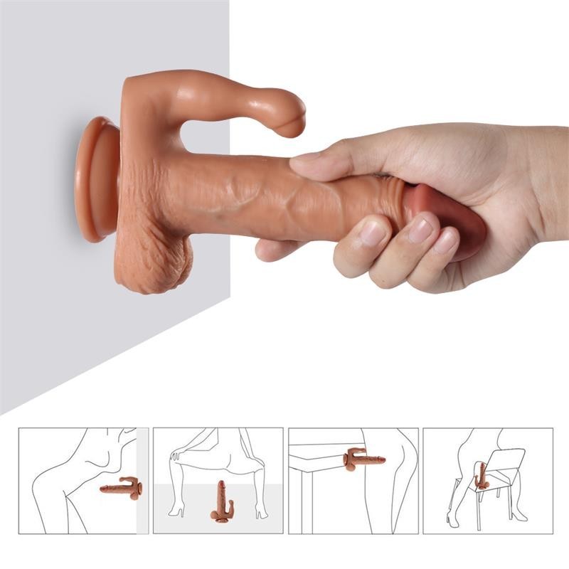 Gode Brodet avec 20 modes de vibration et stimulateur de clitoris