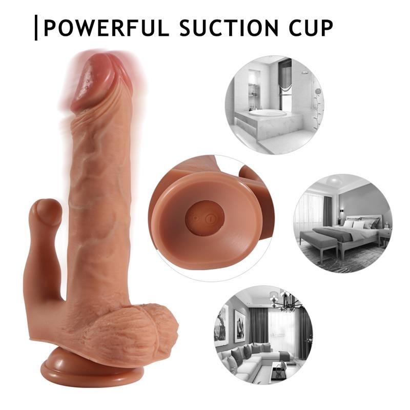 Gode Brodet avec 20 modes de vibration et stimulateur de clitoris