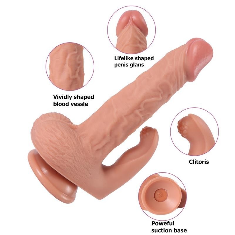Haydon Gode avec 20 modes de vibration et stimulateur de clitoris