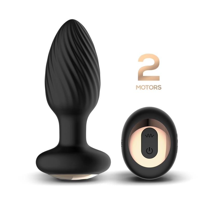 Drago Plug Anal Vibration, Mouvement Twister 360º et Contrôle à Distance