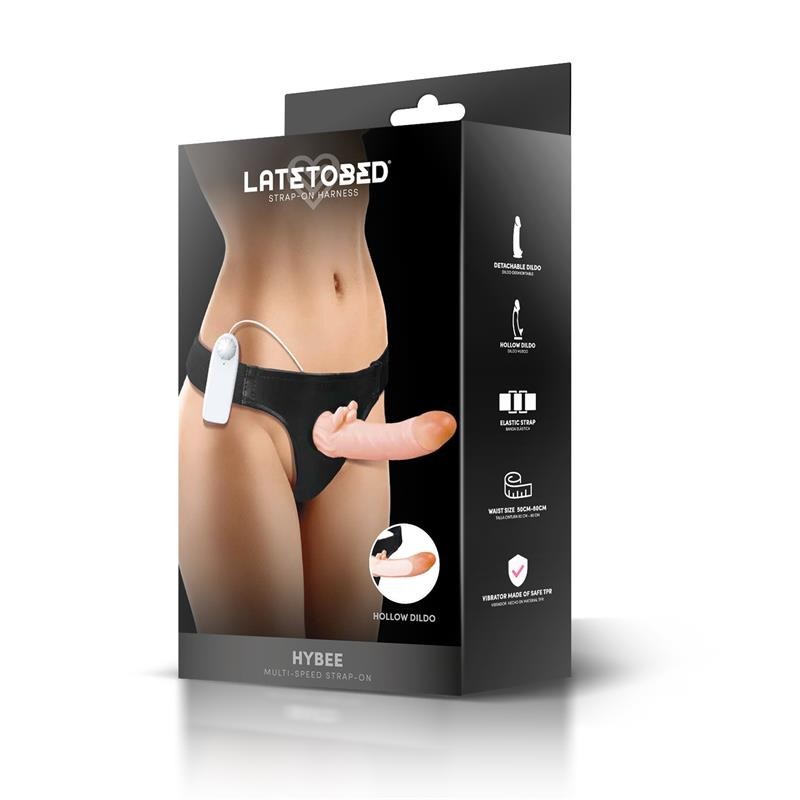 Hybee Gode avec gode réaliste creux et vibration avec contrôle à distance