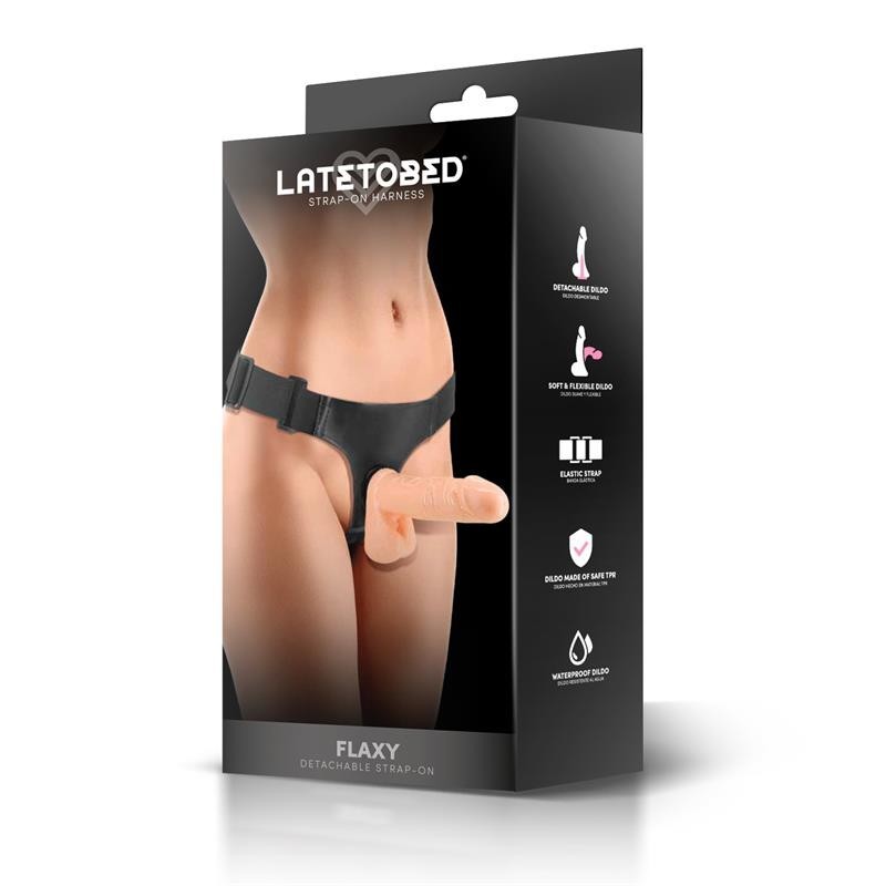 Flaxet harnais avec Gode Flexible amovible