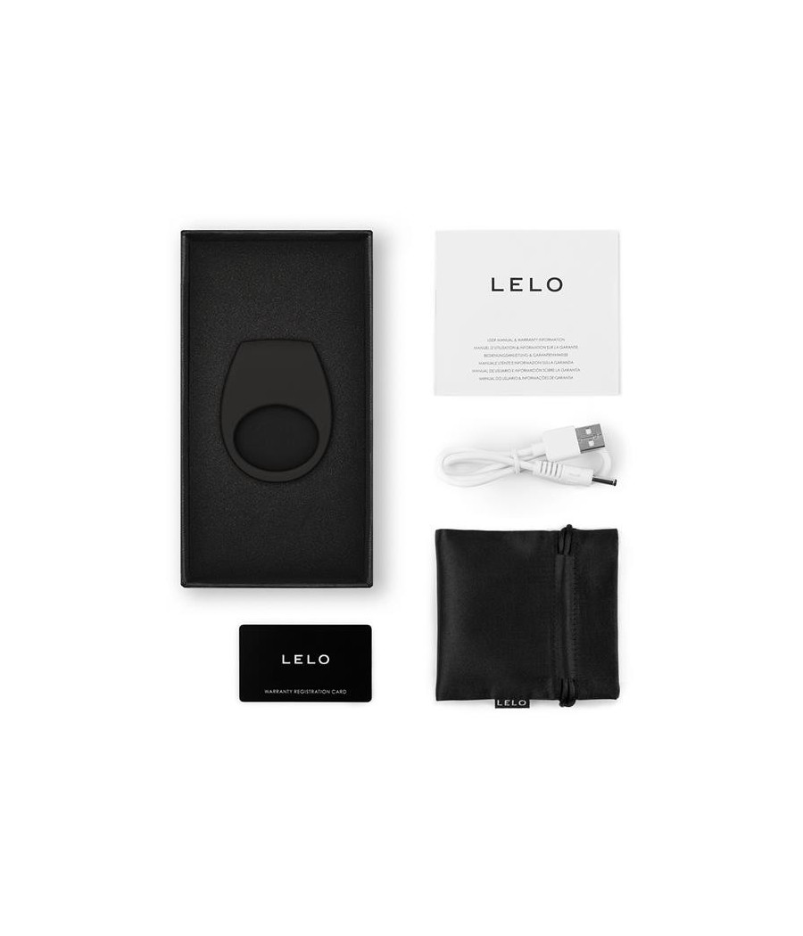 Tor 3 Anneau pour couples avec Lelo APP Noir