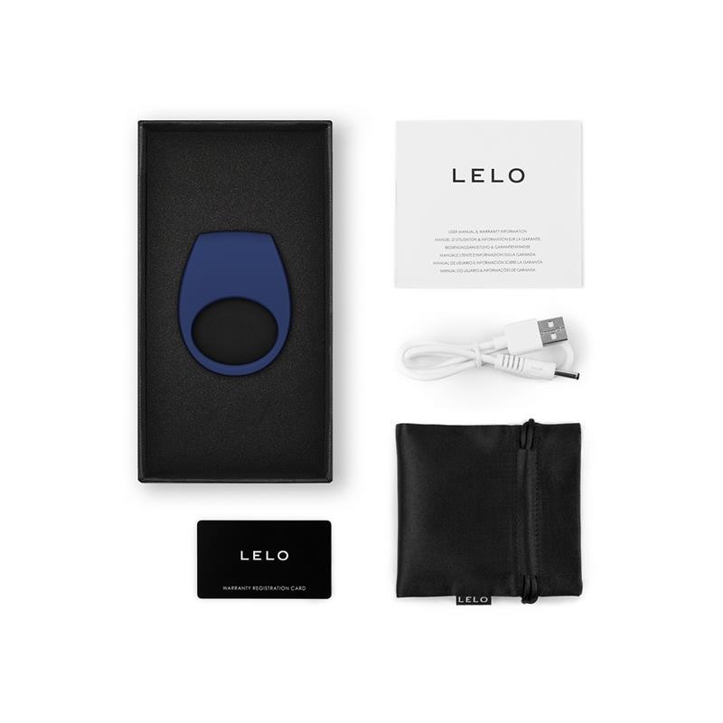 Tor 3 Anneau pour couples avec Lelo APP Base Blue