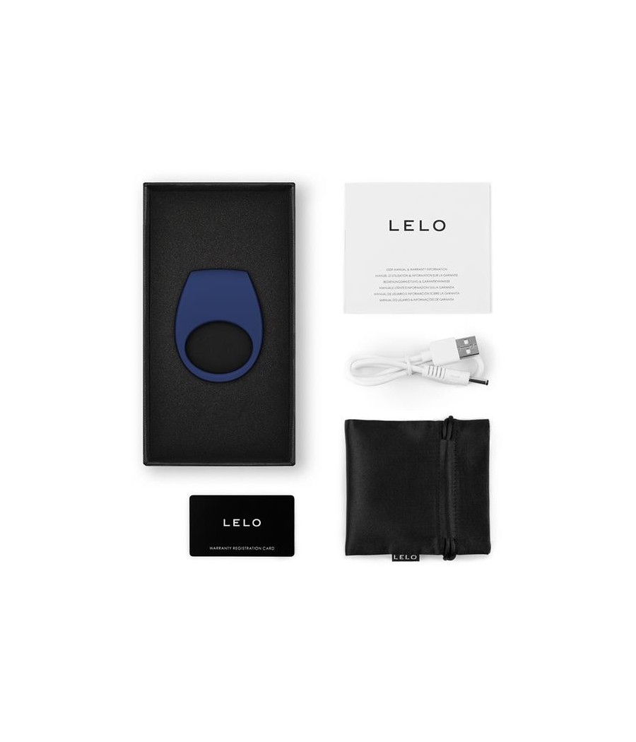 Tor 3 Anneau pour couples avec Lelo APP Base Blue