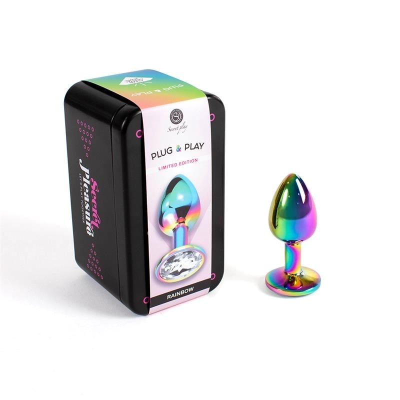 Plug Anal en Métal Rainbow Taille S