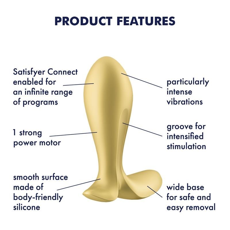 Plug anal avec application de vibration Satisfyer Connect Intensity Plug