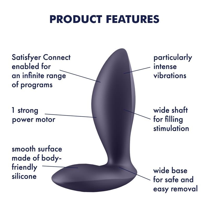 Plug anal vibrant APP Satisfyer Connect Power Plug