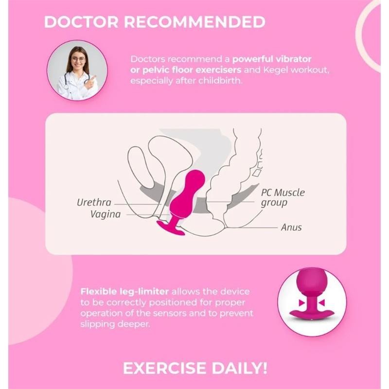 Gballs 3 boules Kegel avec App Petal Rose