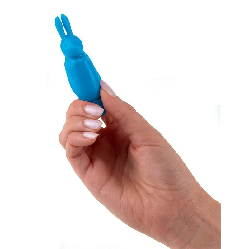 Neon Mini Vibromasseur Luv Touch Lapin Bleu