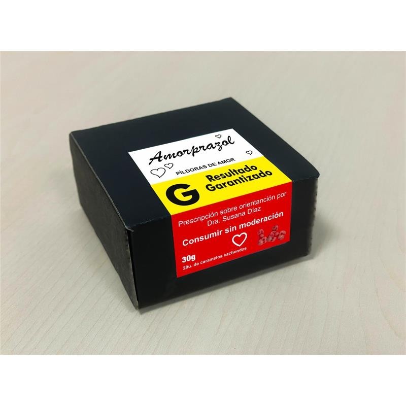 boite bonbons Amorprazol 20 et 30gr cerise