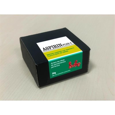 boite bonbons Aspirine Plus C 20 et 30 gr