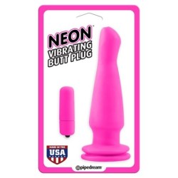 Vibromasseur anal Neon Plug Rose