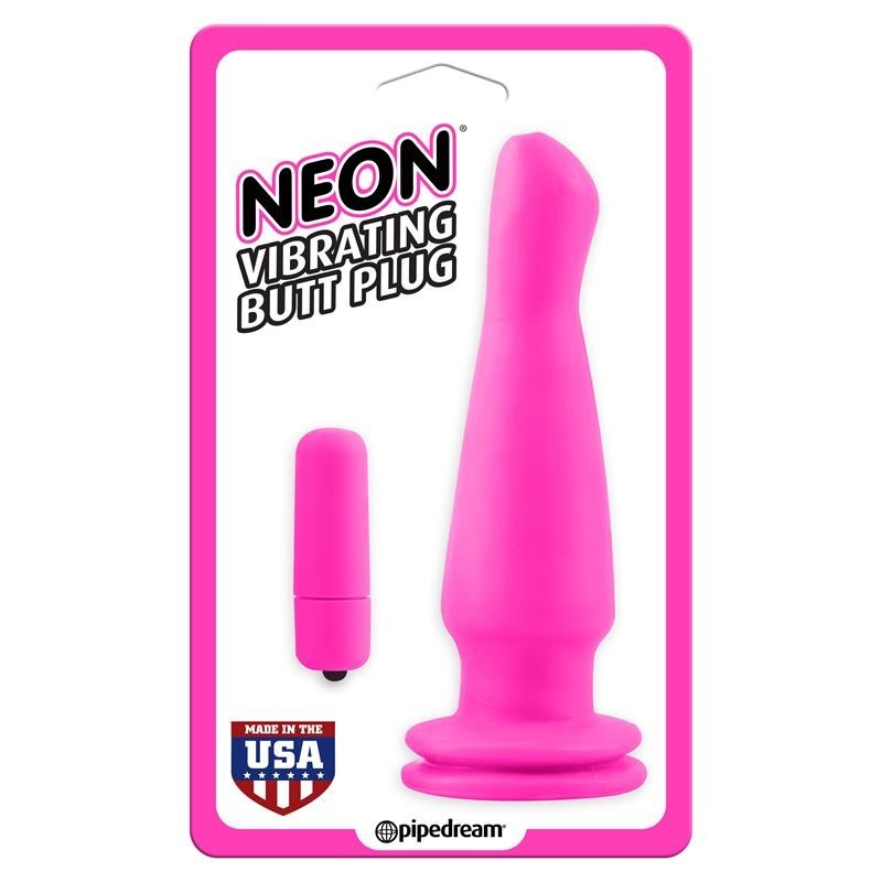 Vibromasseur anal Neon Plug Rose