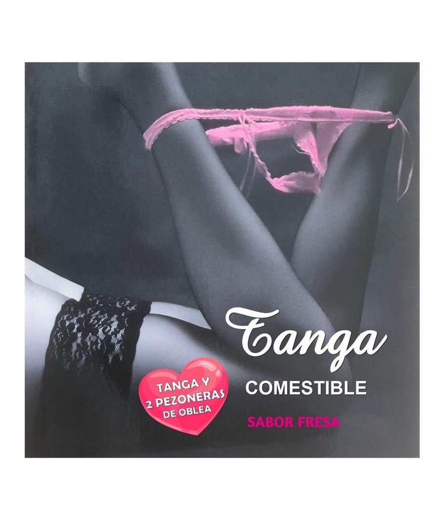 Tanga de Oblea et 2 nipples gout fraise